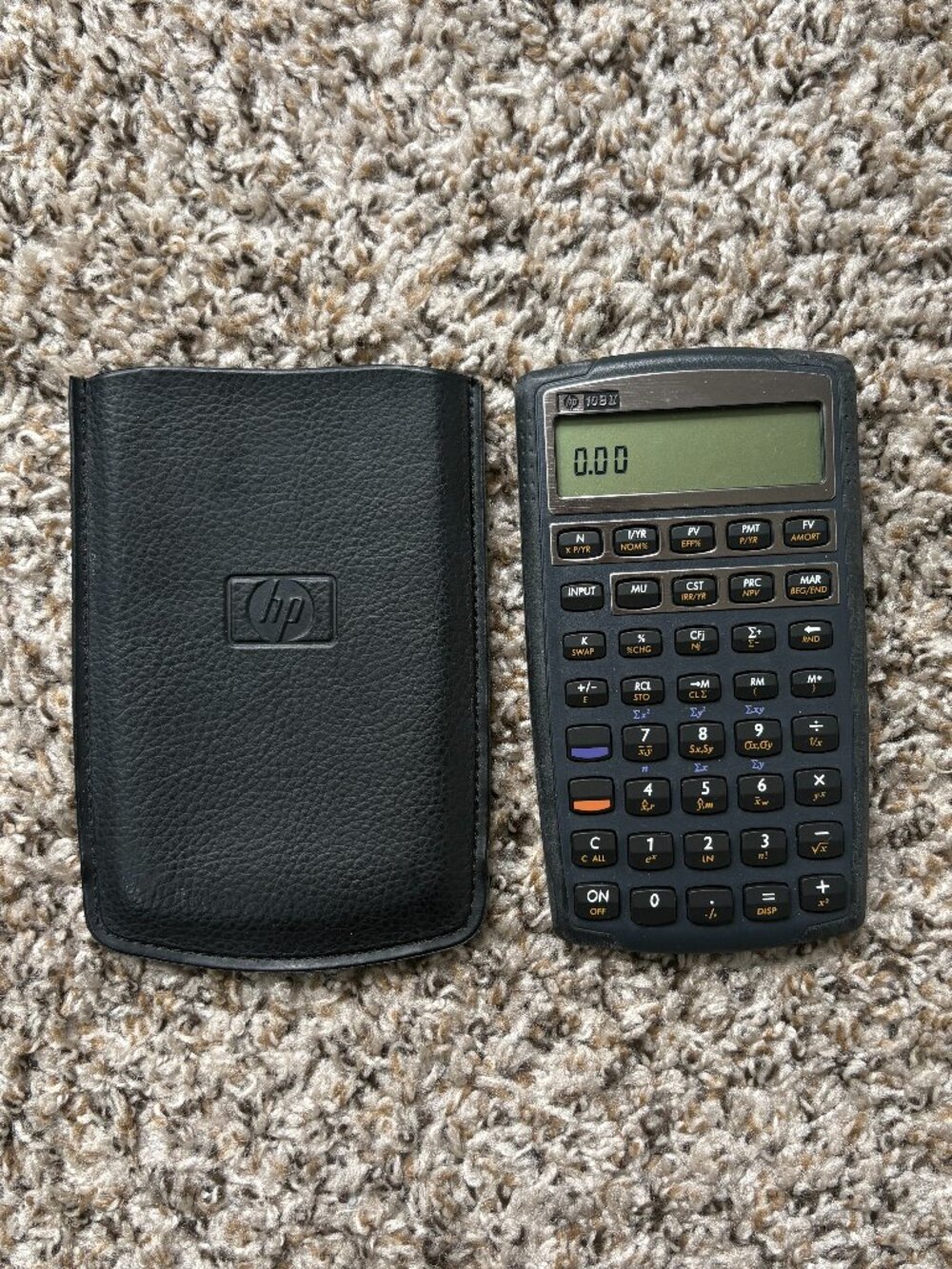 Hewlett Packard HP-10BII Financial Calculator - FRESH BATTERIES INSTALLED W Case